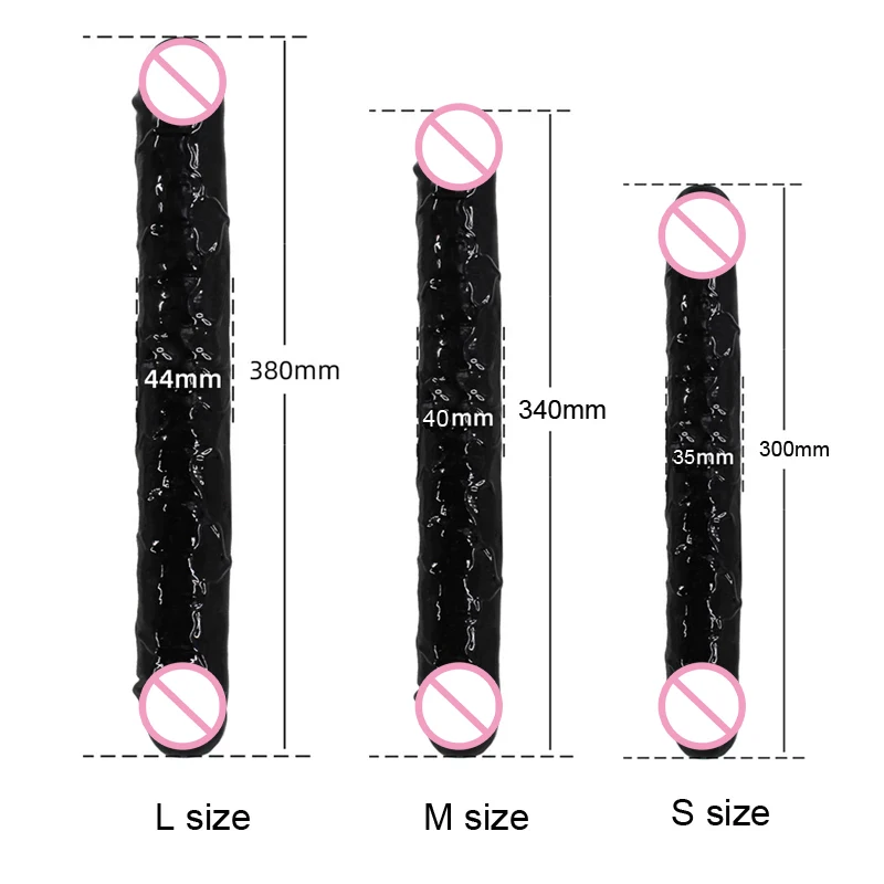Мягкий большой анальный фаллоимитатор двойной длинный пенис Анальная пробка для