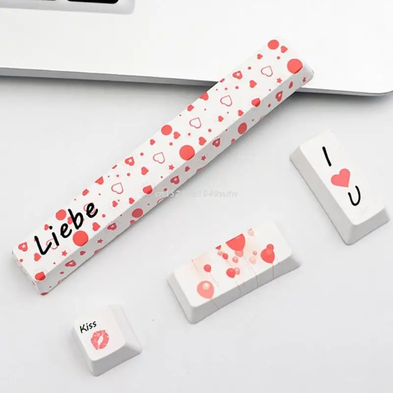 4 DIY Keycaps Set PBT Keycap на заказ для игровой механической клавиатуры элегантные Spacebar -