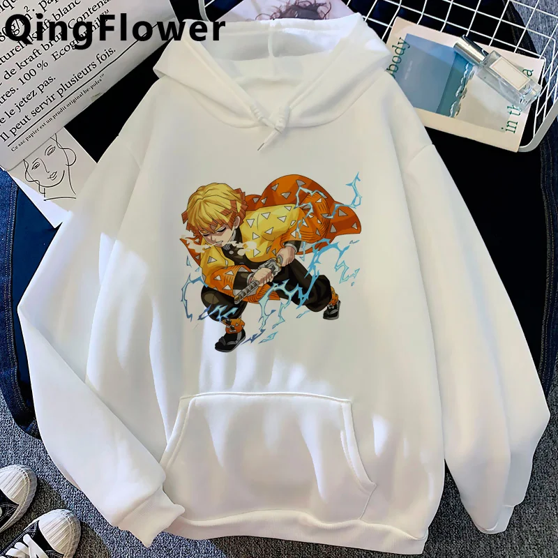 

Anime Demon Slayer Zenitsu Kimetsu No Yaiba Inosuke hoodies male Oversized Ulzzang streetwear plus size male pullover Korea