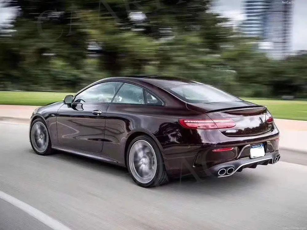 Задний диффузор спойлер-бампер с насадками для выхлопных газов Benz E Class C238 E200 E300 E53