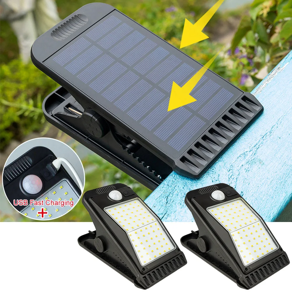 

72-дневный наружный светильник с датчиком движения, IP65, водонепроницаемый солнечный светильник для забора, палубы, стены, палатки, внутреннего дворика