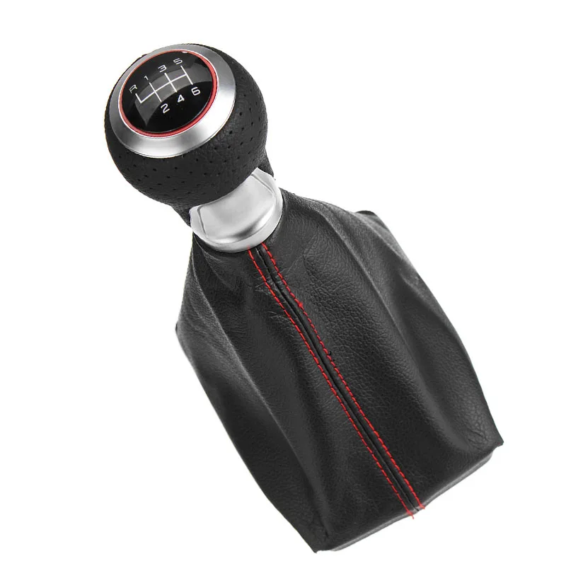 

For Audi A4 Car Manual Gear Shift Knob PU Leather 6 Speed Gaiter Boot Cover For Audi A4 S4 8K A5 8T Q5 8R S-Line 2007-2015