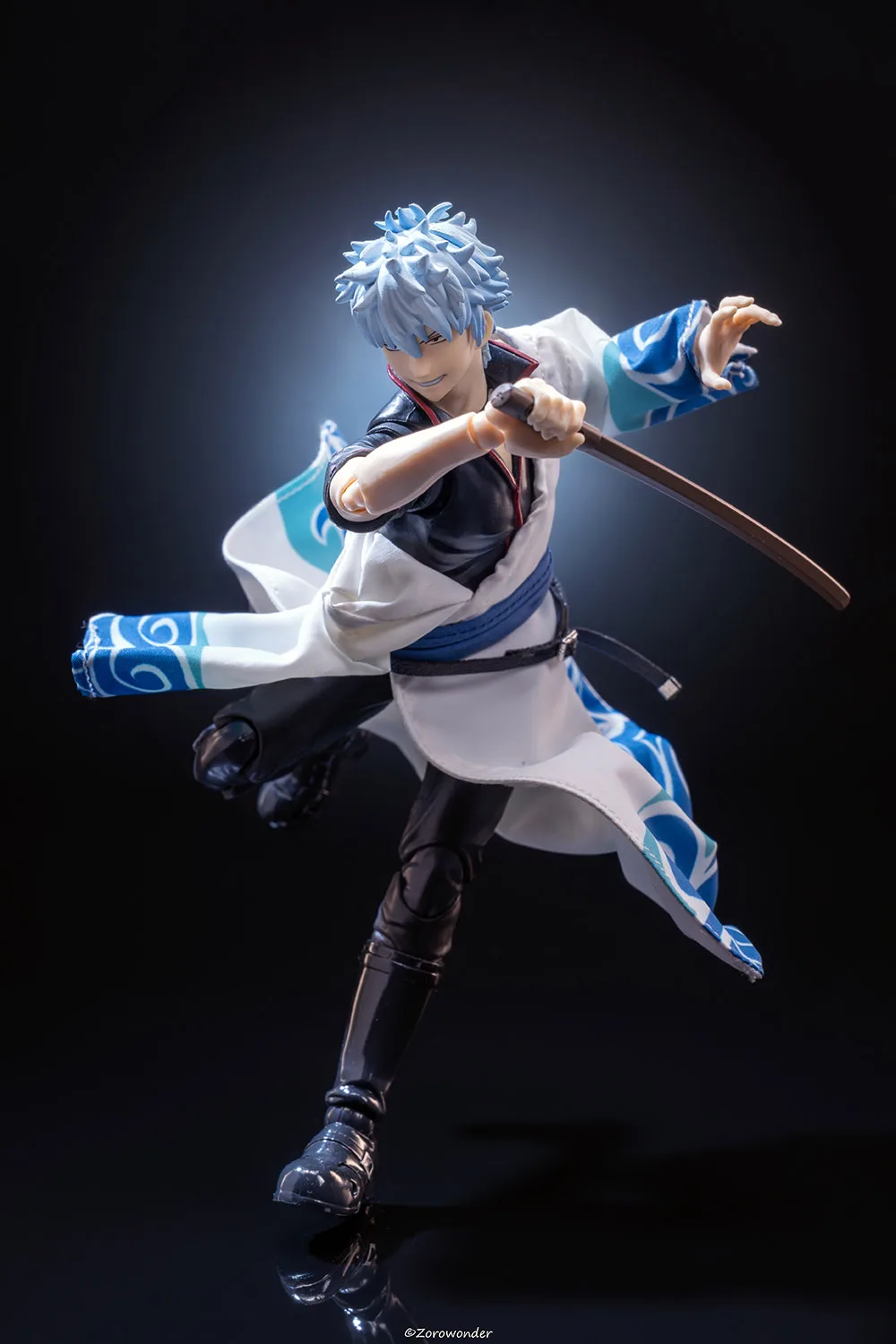 Фото 【Только одежда】shf 1/12, японское аниме GINTAMA Sakata Gintoki, халат с одним рукавом, одежда для 6-дюймовой экшн-фигурки, модель игрушки №3