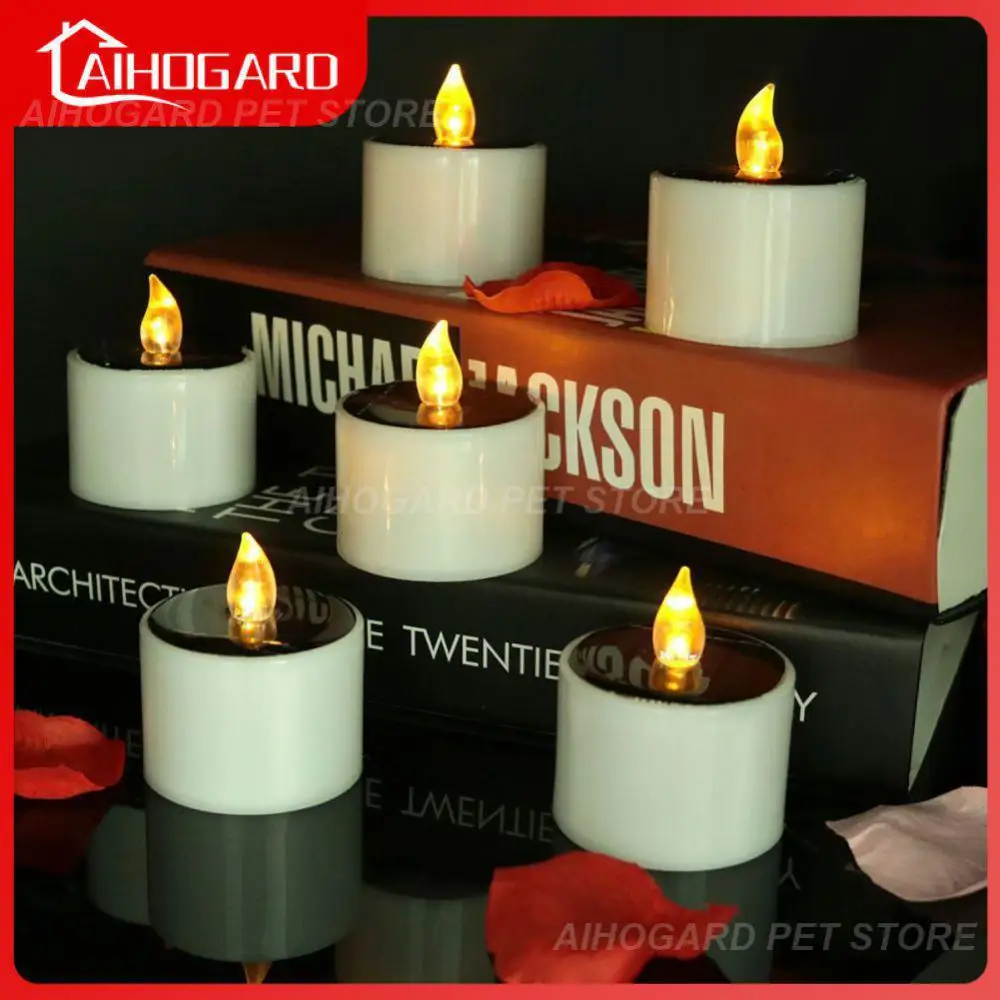 

Ideal For Accent Decorations For Holiday Celebrations Candle Light Solar Powered Provide Realistic Flickering Effect Smoke-free