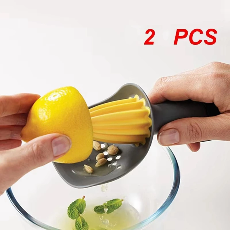 Новинка-Ручная пластиковая кухонная соковыжималка для цитрусовых ручная