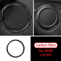 for bmw x3 x4 g01 g02 18 19 2pcs real carbon fibre door stereo speaker collar cover trim ring car interior accessories