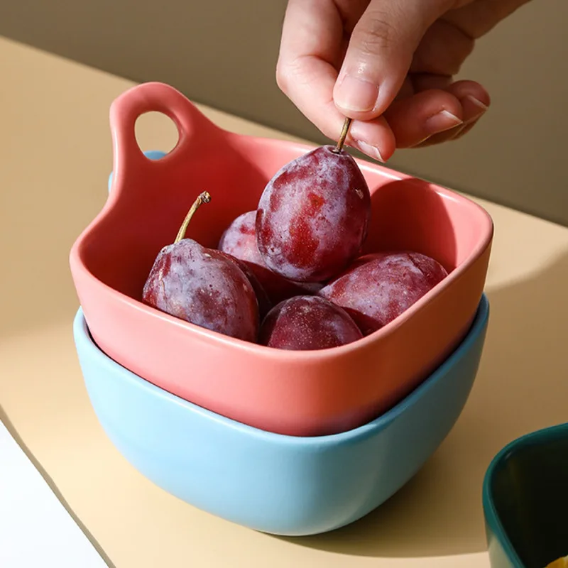 

Japanese Style Creative Ceramic Snack Bowl Flavor Seasoning Dish Fruit Salad Plate Home Kitchen Soy Sauce Dishes Tableware