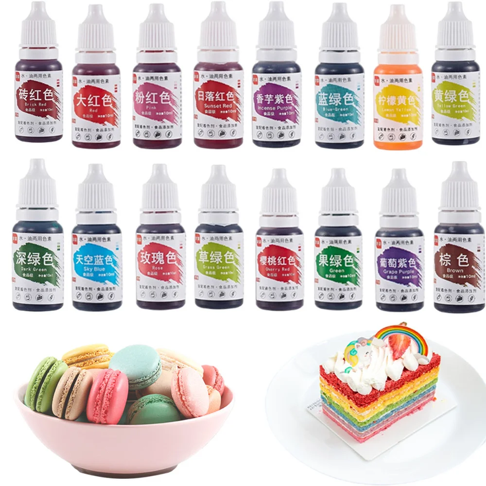 1 набор разнообразных цветов натуральные чернила пищевая краска искусственное