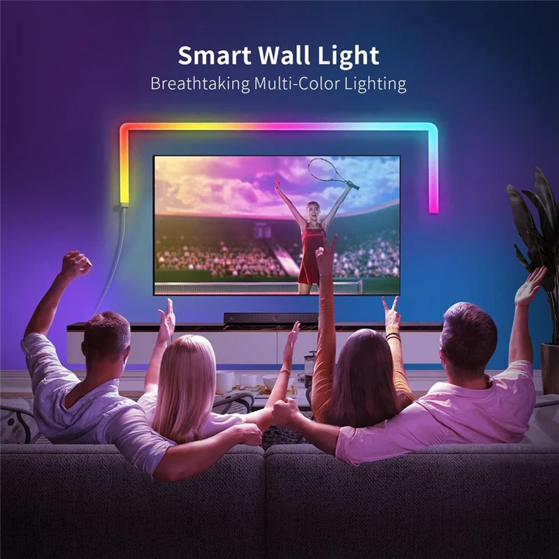 Светодиодный настенный светильник Glide Bluetooth RGB Светодиодная лента для сращивания Светодиодная лента Поддержка управления через приложение для игровой комнаты в спальне Вилка европейского стандарта (art.: 3920cd759b30d) - 3920cd759b30d