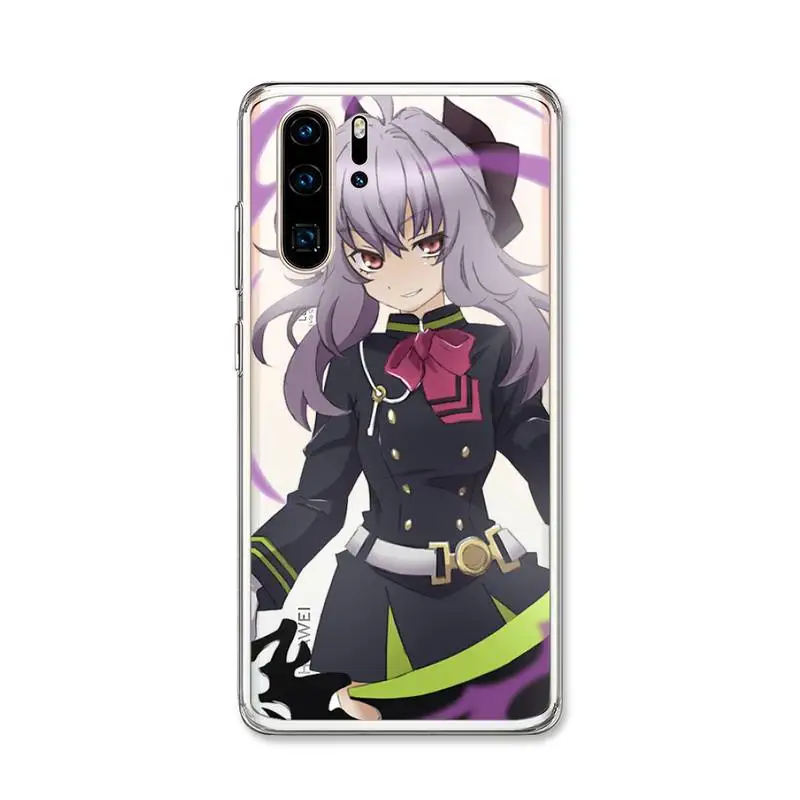 Чехол для телефона Hiiragi Shinoa с аниме серафом конца Huawei P30 P20 Pro P40 Mate 20 Lite P Smart Z Y5 Y6 Y7 2019