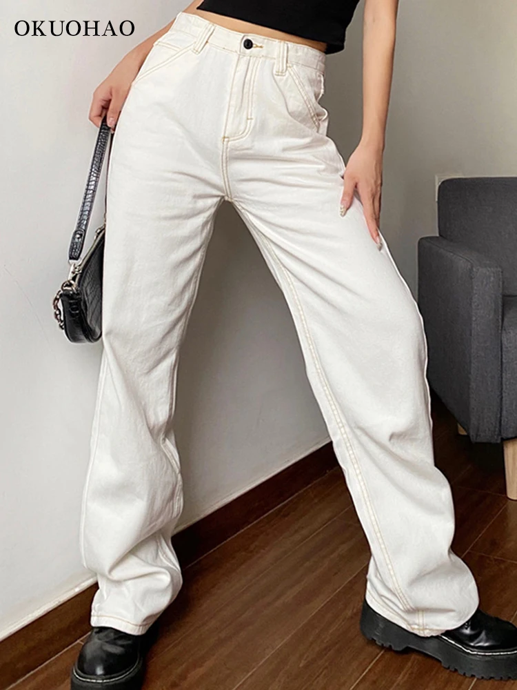 Женские модные джинсы брюки-карго мешковатые для мам джинсовые комбинезоны