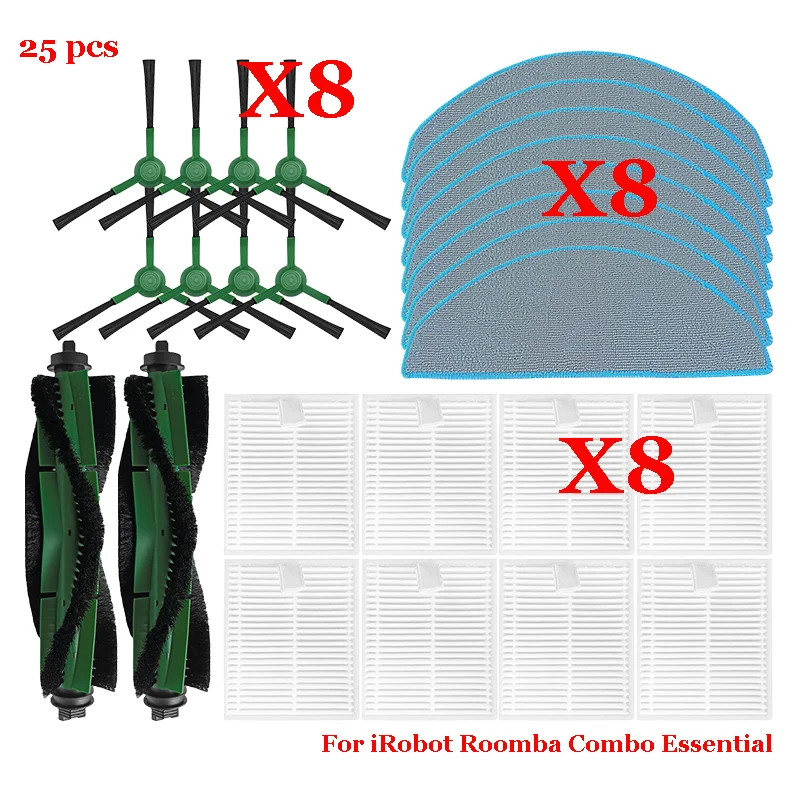 

Аксессуары для iRobot Roomba Combo Essential / Vac Essential: щетка, фильтр, швабра