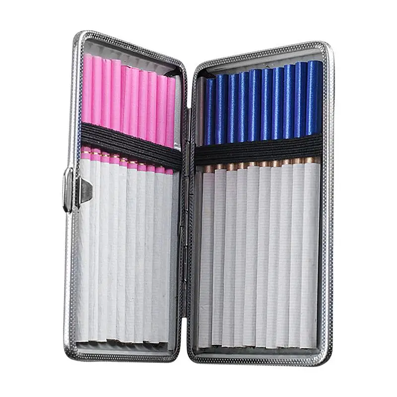 

Portable Cigarettes Case 20-piece Cigarettes Carrying Box Metal Frame Cigarettes Holders Flexible Slim Cigars Box PU Leather