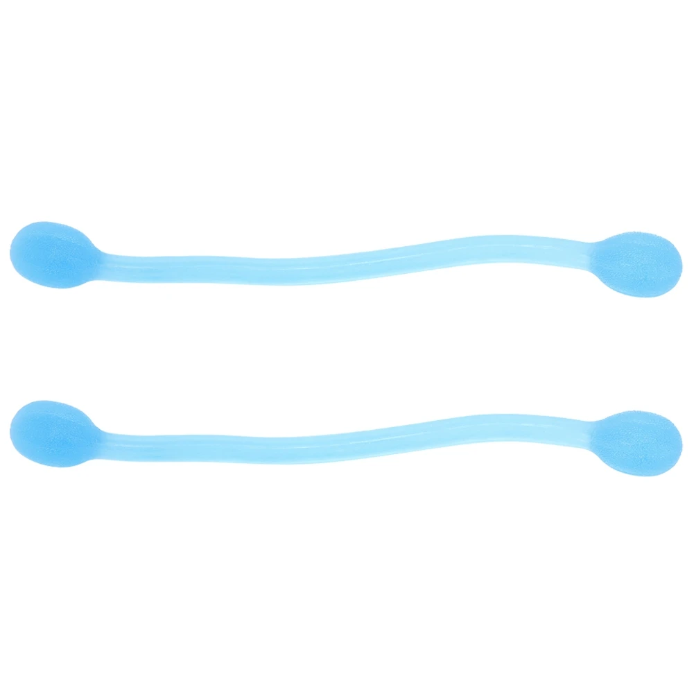 

2PCS Silicone Blue Body Shaper Stretched High Elastic Yoga Pull Rope Resistance Stretch Band