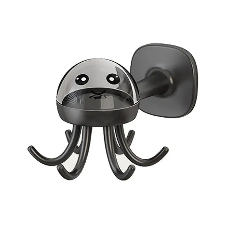 

Jellyfish Rotary Hook Punching-free Kitchen Rack Wall-mounted Spatula Spoon Rack Shovel Kitchen Utensils Storage Rack