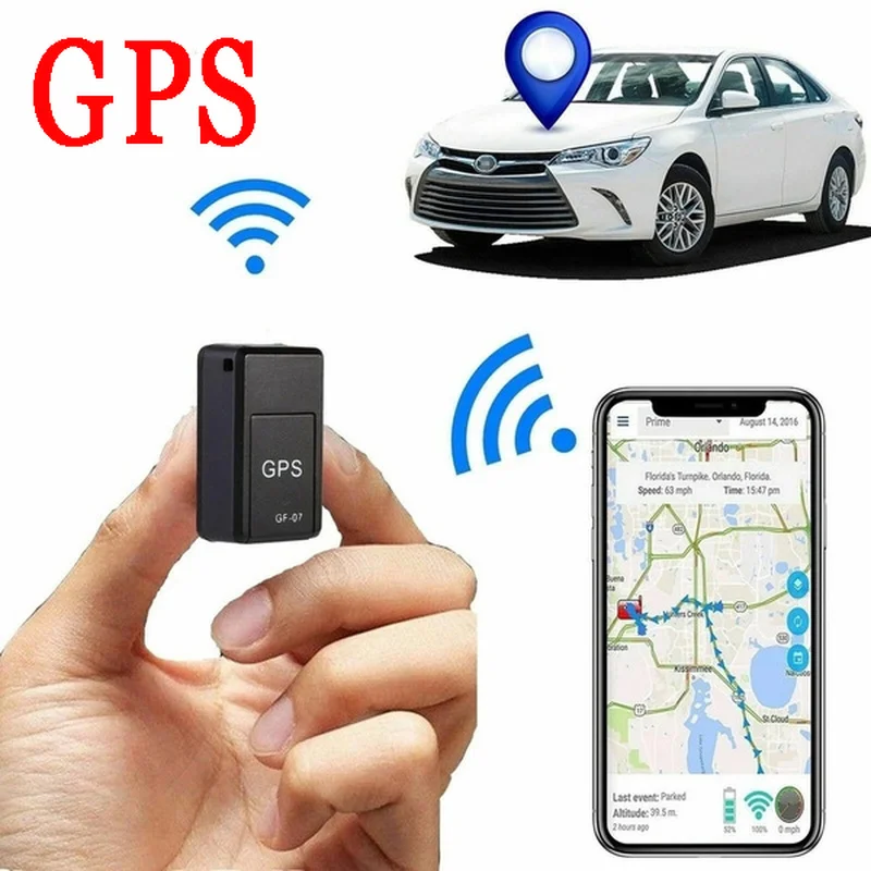

Mini GF-07 GPS Car Tracker Real Time Tracking Anti-Theft Anti-lost Locator Strong Magnetic Mount SIM Message Positioner