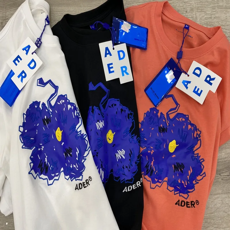 

Cotton Adererror T Shirt Embroidery Men Women High Quality Back Label T Shirt Adererror Fashion Casual Tees