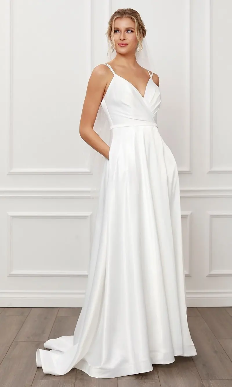 

White Evening Prom Dress Women 2023 Summer Elegant Luxury Long Formal Dress Lady Slip Deep V Sexy Vintage Fairy Satin Robe