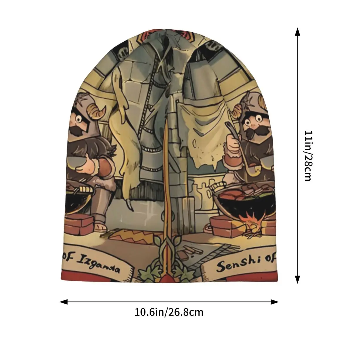 Dungeon Meshi Delicious In - Senshi Cooking Warm Knitted Cap Bonnet Hat Autumn Winter Beanies Hats for Unisex Adult