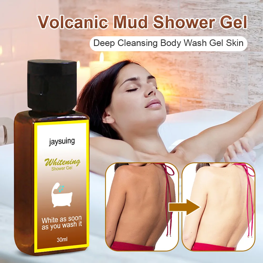 

Volcanic Mud Shower Gel Deep Cleansing Body Wash Gel Skin Whitening Moisturizing Shower Gel Body Care