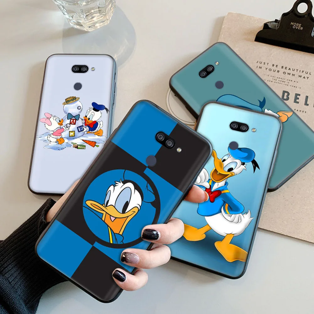 

Black Case for Huawei Y5P Y6 Y6S Y6P Y8S Y8P Y9 Y9A Y9S Prime Protected Cover ETS-29 Donald Duck