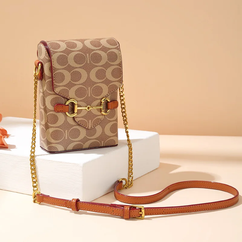 Женские сумки на плечо из мягкой кожи с цепочкой кошельки для сотового телефона