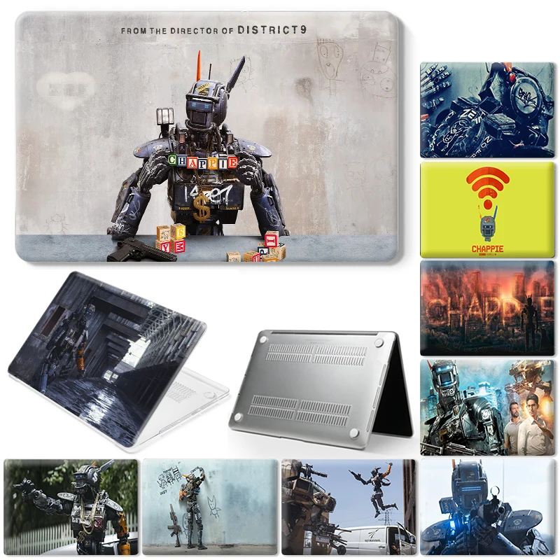 

Robot Chappie Laptop Case For Macbook Air 11 2018 2020 13 Touch Bar ID Pro 13 15 16 Retina 15 13 12 inch Cover