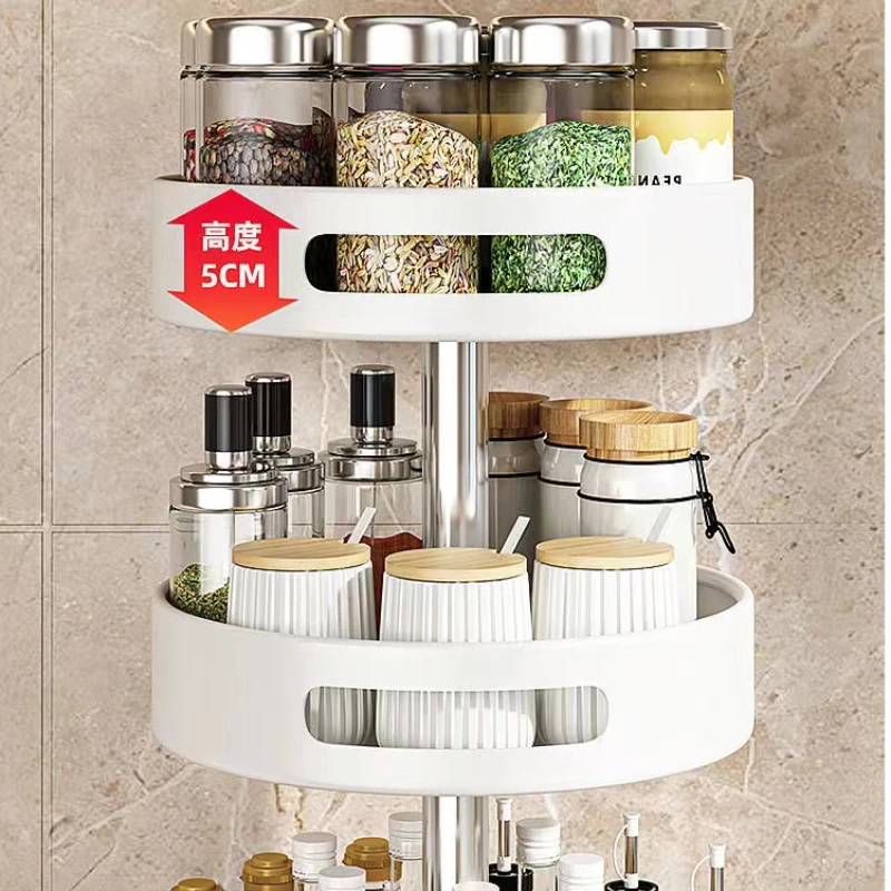 Приправа для кухни двойная полка хранения приправ домашний вращающийся стол