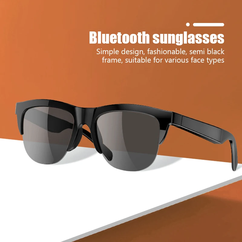 F06 Smart Bluetooth 5.3 Glasses Anti-Blu-ray Stereo Double Speaker Touch Wireless Bluetooth Sunglasse HiFi Sound Quality Outdoor