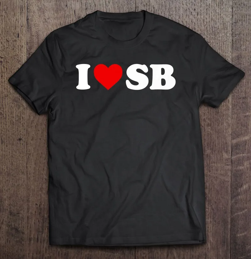 

Футболка мужская оверсайз с рисунком сердца из аниме «I Love Sb»