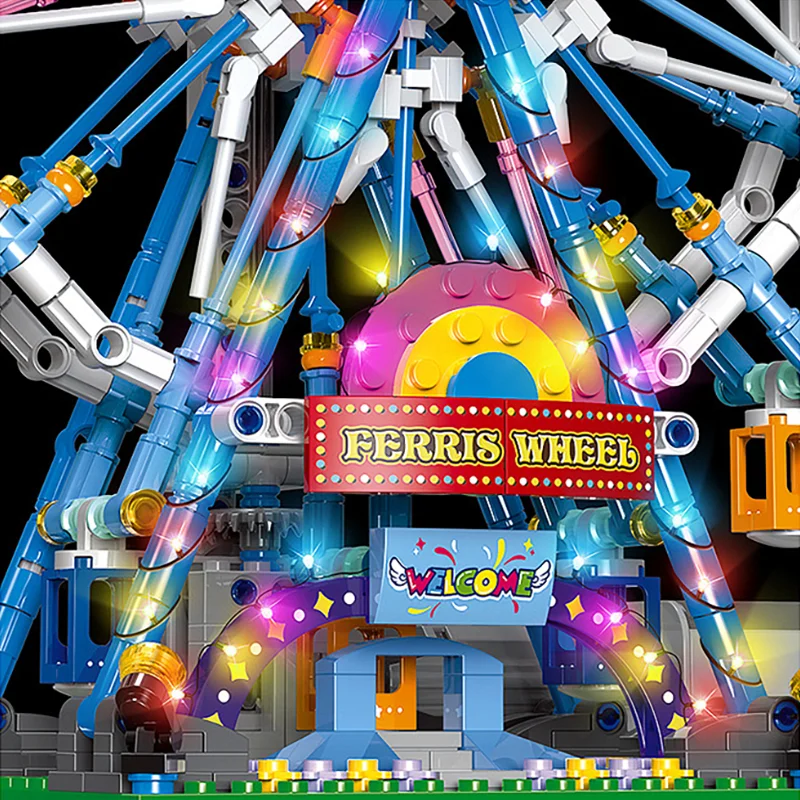 870 шт. серия игр электрическое колесо обозрения модель строительных блоков