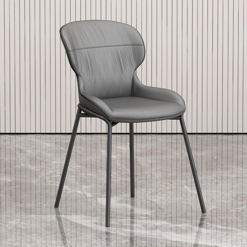

Mobile Nordic Dining Chairs Lounge Design Restaurant Modern Designer Chair Leather Bedroom Sillas De Comedor Furniture FY20XP