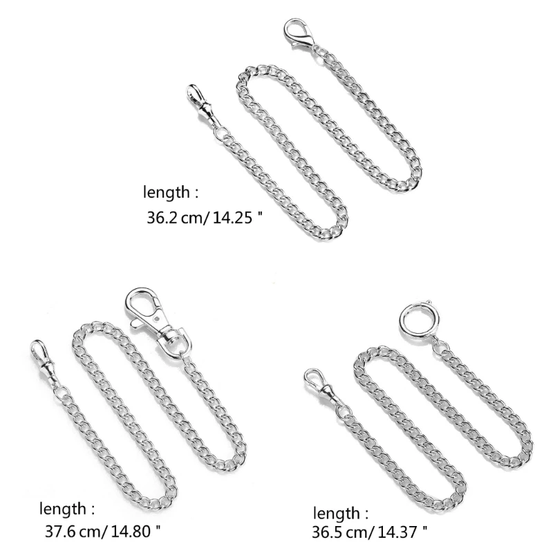 652F винтажные карманные часы с двойной цепочкой Albert T-Bar для часов звено цепи