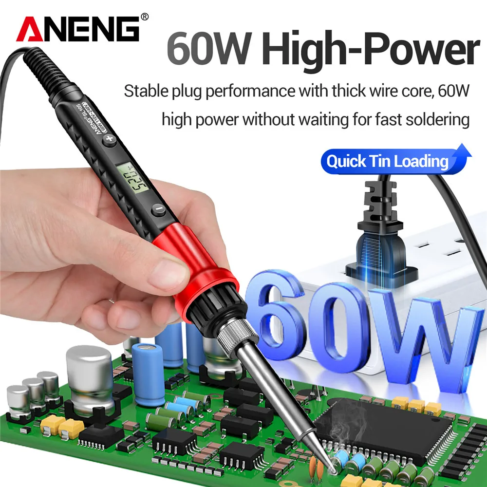 Паяльник ANENG SL105 цифровой с регулируемой температурой 520C