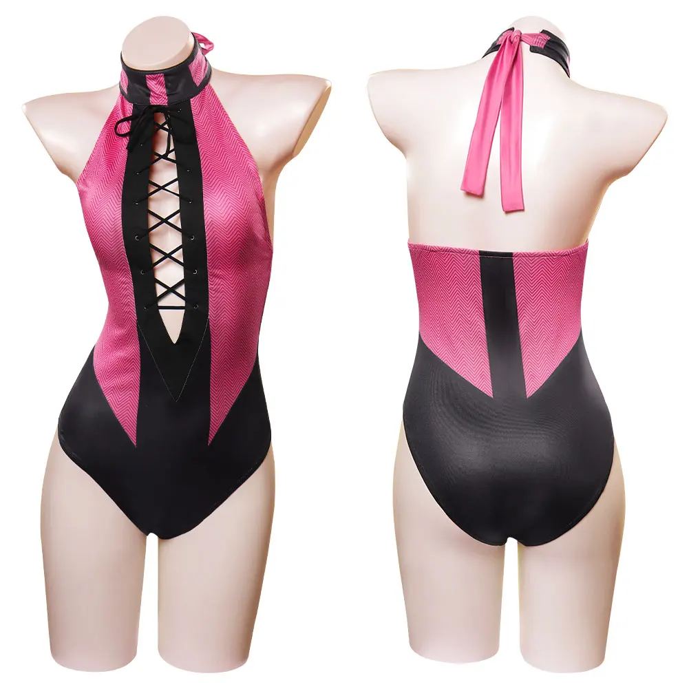 

Mortal Kombat Mileena Cosplay Costume Jumpsuit Swimsuit Outfits Halloween Carnival Suit
