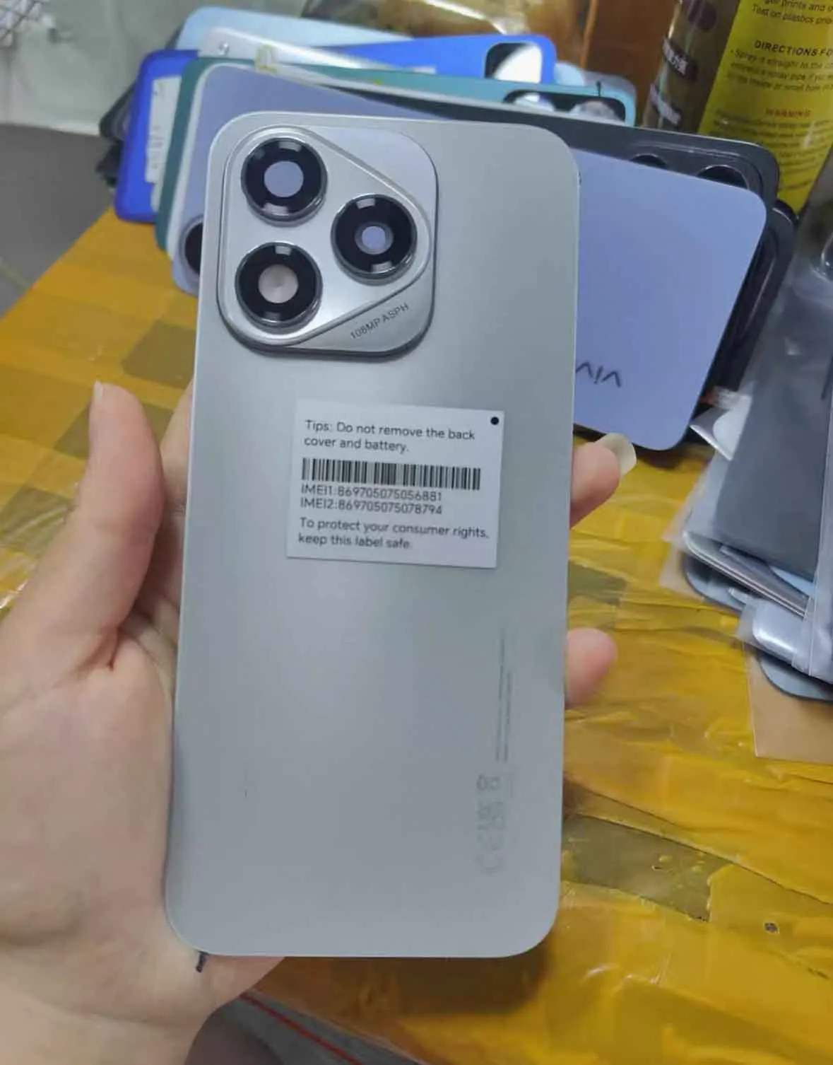 Фото Задняя крышка (корпус) ААА+ качества для Honor 400 Lite, крышка батарейного отсека ABR-NX1, ABR-N31C1, запасные части для задней панели/корпуса №2