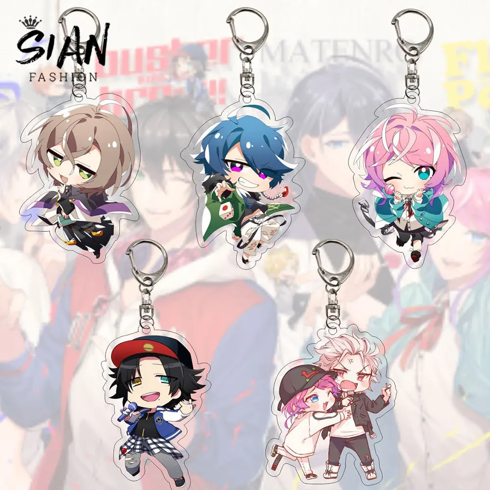 

Hypnosis Microphone Rap Battle Acrylic Keychains Amemura Ramuda Yumeno Gentaro Anime Figures Key Holder Cartoon Pendant Jewelry