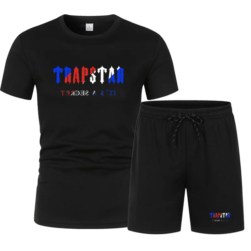 

Summer Mens Sportswear Suit Brand Tracksuit Sportswear Casual Wear Suit T-shirt+Sports Shorts Quick Dry Two-piece Men's Clothing