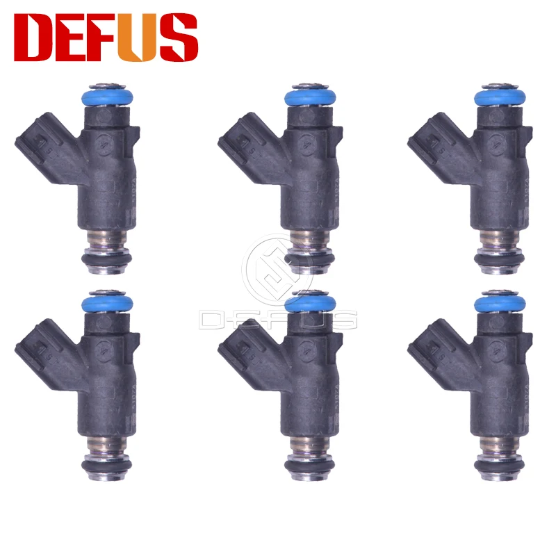 

DEFUS 6pcs 25377440 Fuel Injector Bico for Mitsubishi Junjie 4G93 1.8L L4 200-2016 16400-010-0000 2537 7440 Tested Flow Matched