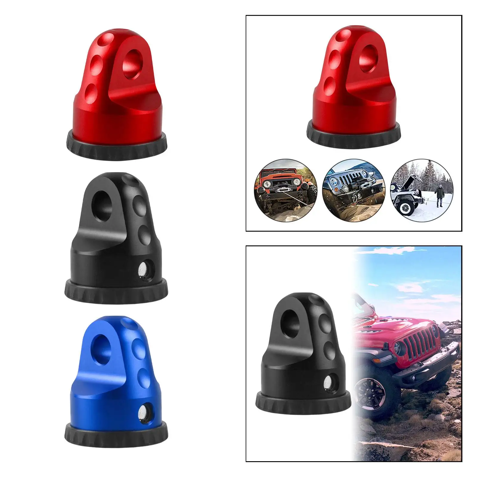 Скоба лебедки алюминиевый крюк держатель скобы для Jeep Wrangler ATV UTV SUV заменяет