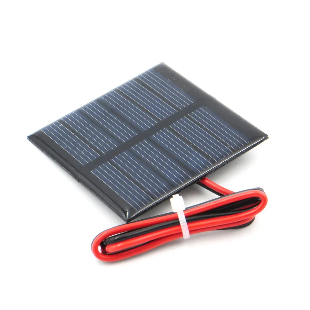 

3V120mA solar power dropping drops + 30cm red black line DIY solar panel