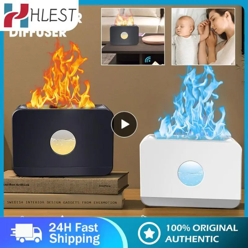 

220ml USB Essential Oil Diffuser Simulation Flame Ultrasonic Humidifier Home Office Air Freshener Fragrance Sooth Sleep Atomizer