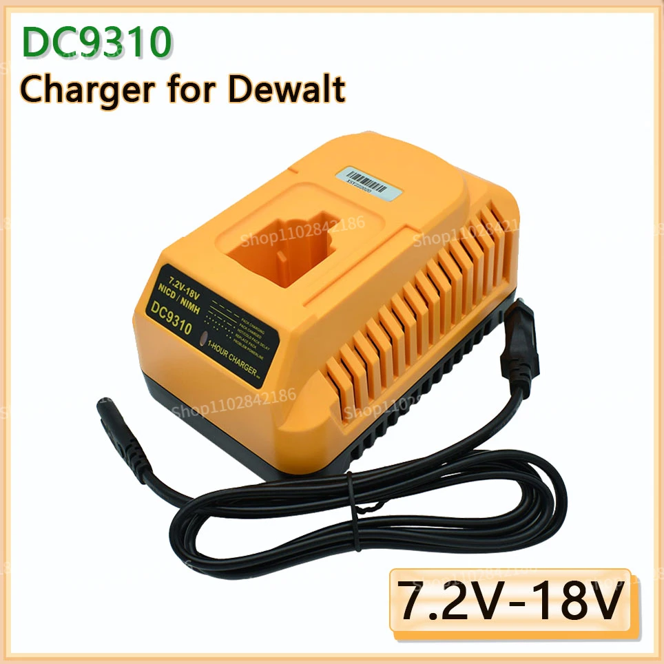 

For Dewalt 7.2V 9.6V 12V 14.4V 18V DC9310 Ni-cd Ni-hm Battery Charger +Battery