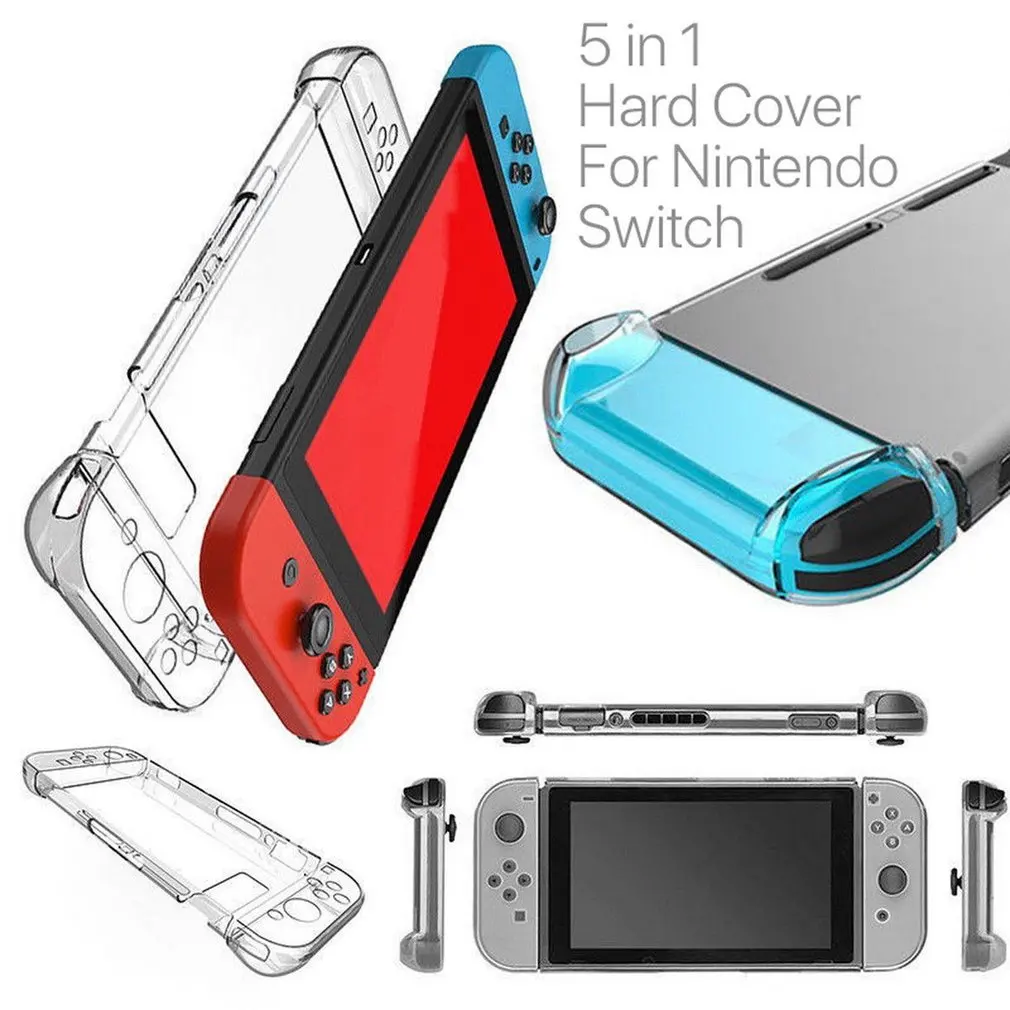 

Detachable Crystal PC Transparent Case For Nintendo Nintend Switch NS NX Cases Hard Clear Back Cover Shell Coque Ultra Thin Bag