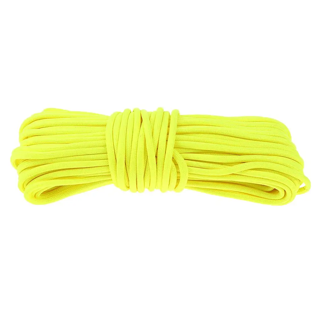 Glow in the Dark 550lbs Luminous 9 Strand Core Paracord Parachute Cord for Outdoor Survival Fishing Camping Hiking