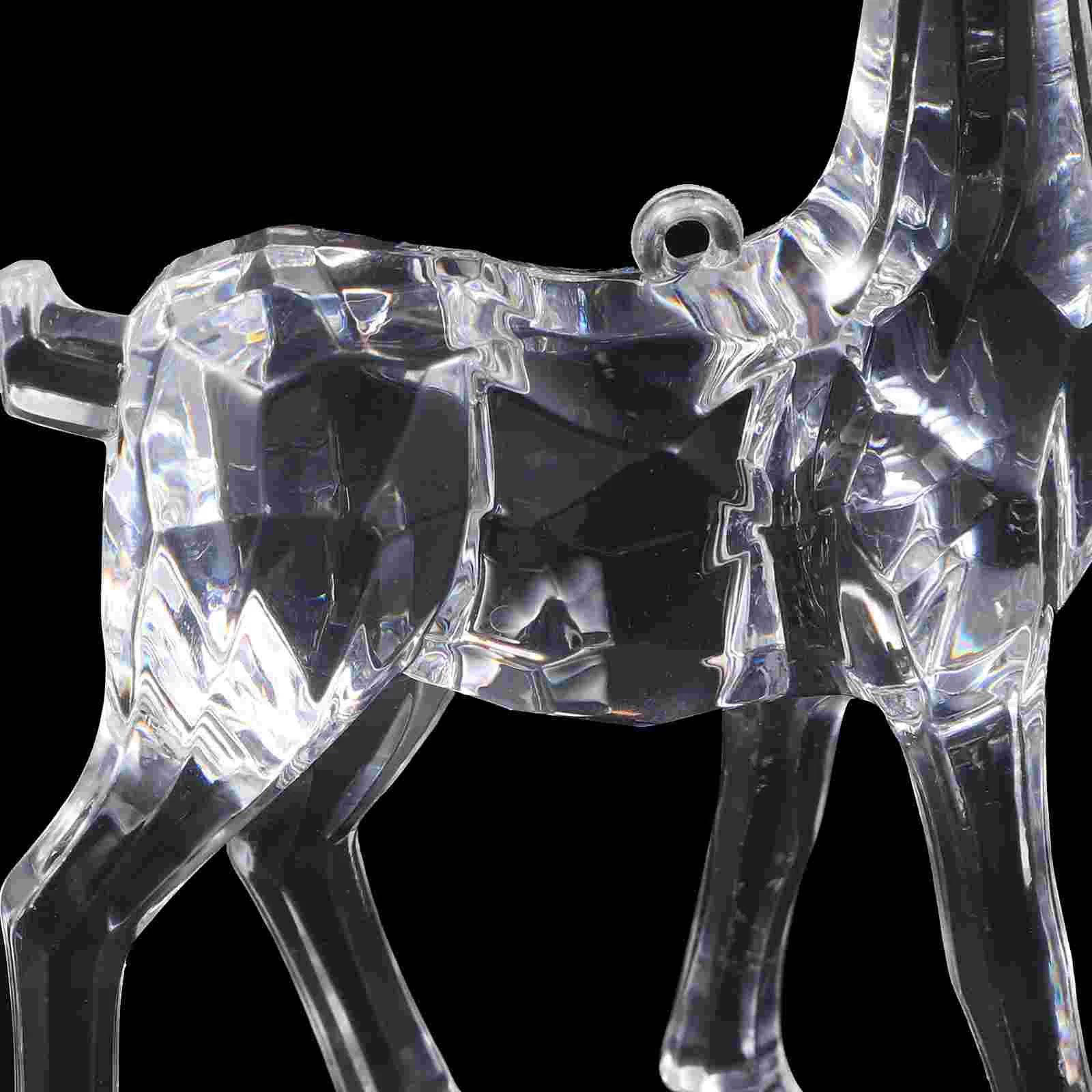 2 шт. детские подарки Рождественский лось прозрачный орнамент оленя фигурки