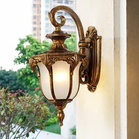 Outdoor Wall Lamp Garden Vintage Wall Lighting Hallway Glass Wall Light Shop Outside Wall Sconce Home Retro Wall Lamps Free Bulb
