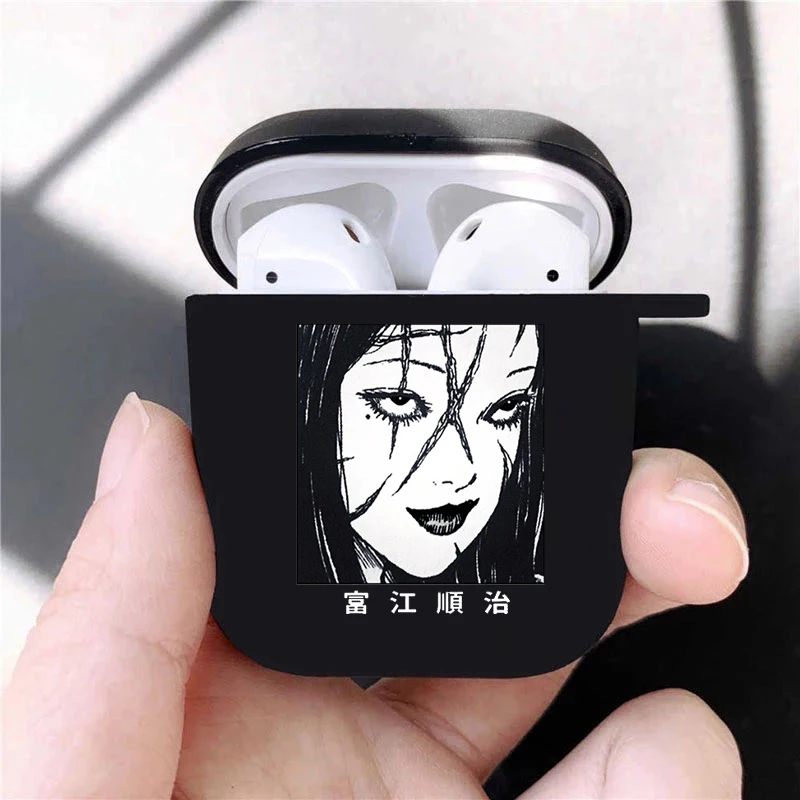 Коллекция Junji Ito Tees Horror, мягкий силиконовый чехол для AirPods Pro3 1, 2, 3, 4, роскошный черный чехол для беспроводных Bluetooth-наушников (art.: 3920cbe83f7df) - 3920cbe83f7df