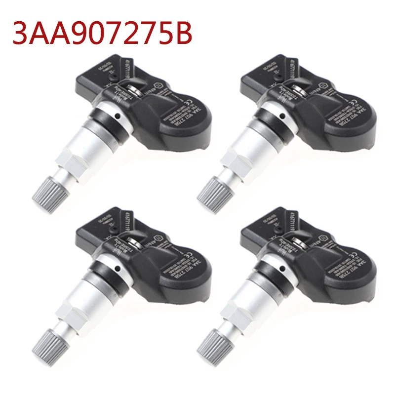 

4pcs Tyre Pressure Sensor 3AA907275 FOR 2008-2018 VOLKSWAGEN PASSAT CC TPMS Sensor Tire Air Pressure Sensor 3AA907275B