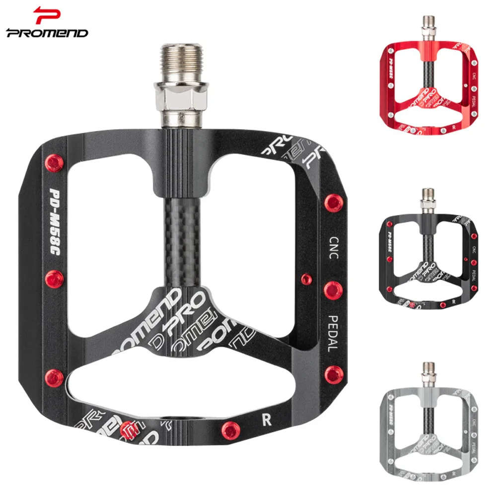 

MTB Cycling Pedal Bike Bicycle Sealed DU Bearing Aluminum Alloy Non-slip Bike Pedals Carbon Fiber Tube Peilin Mountain Bike Peda